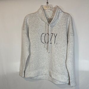 Rae Dunn “cozy” Gray mock neck sweatshirt